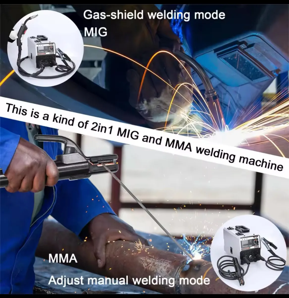 MIG MMA 160A Welding Machine Inert Gasless - Image 4
