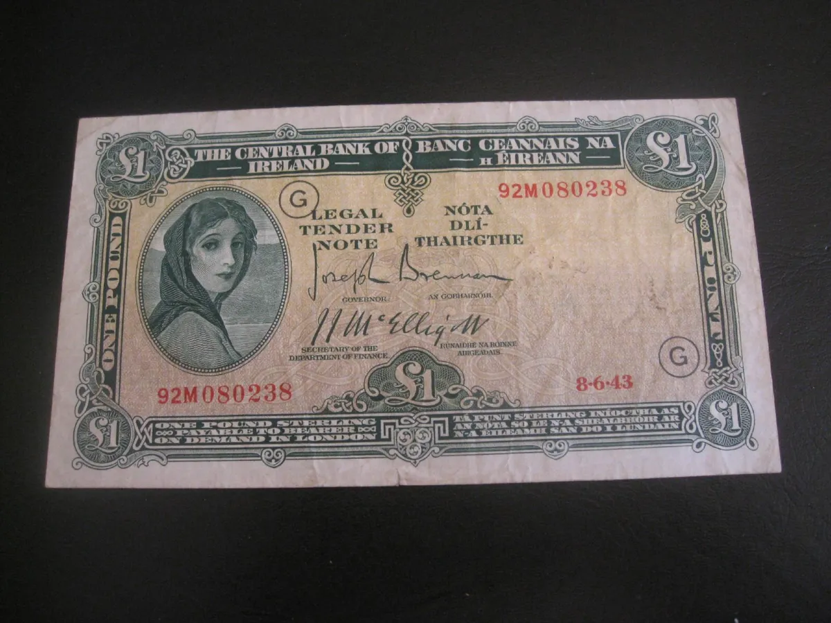 1 Pound Lavery Note 1943 - 200 Euros - Image 1
