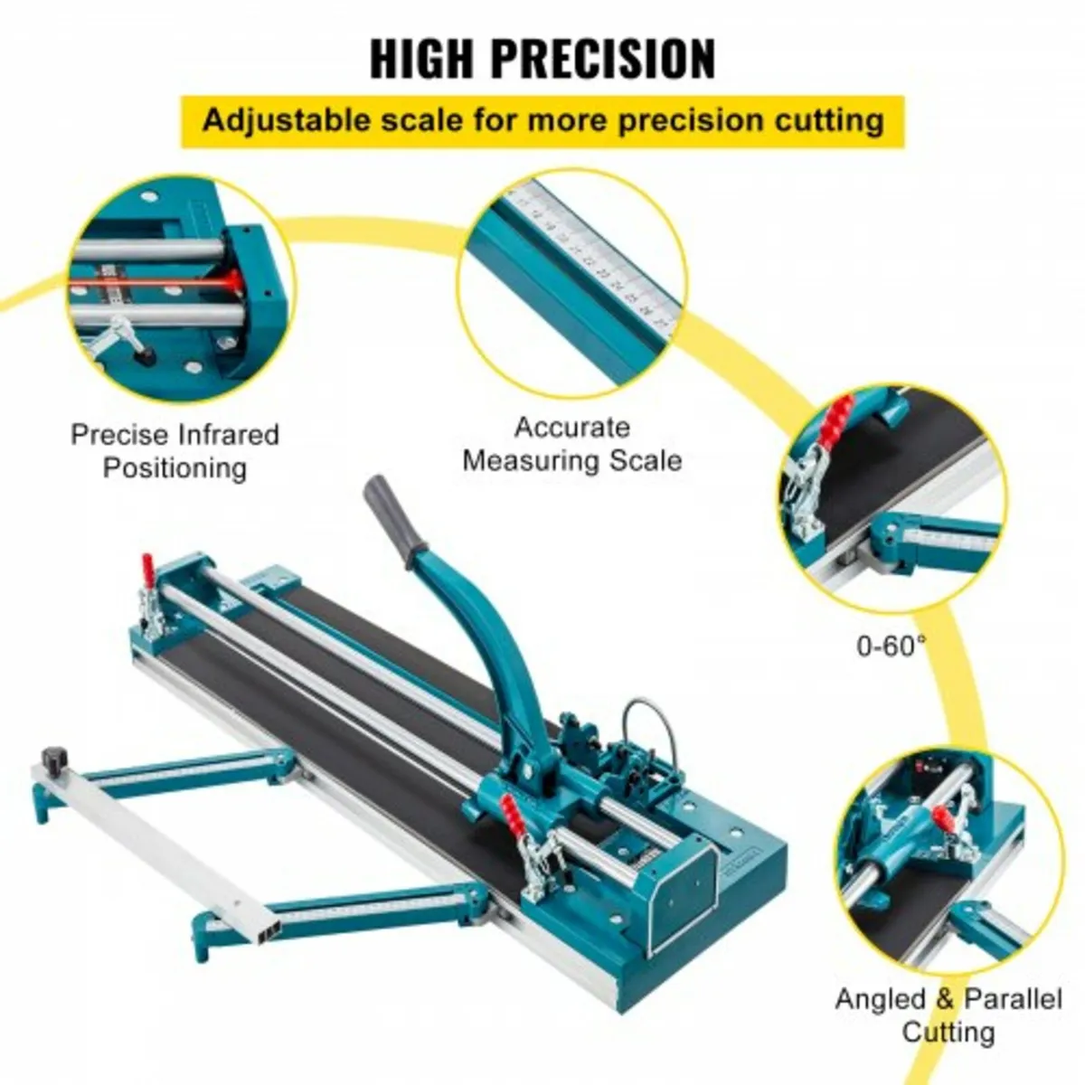 47Inch/1200mm Tile Cutter Double Rail Manual Tile - Image 2