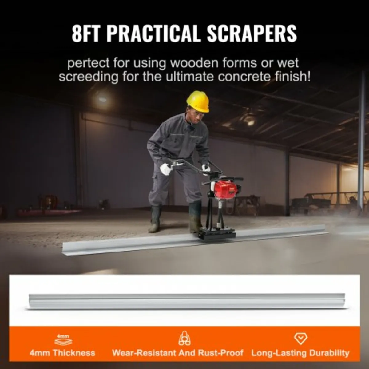 Gas Concrete Power Screed, with 2445mm Aluminum Bo - Image 4