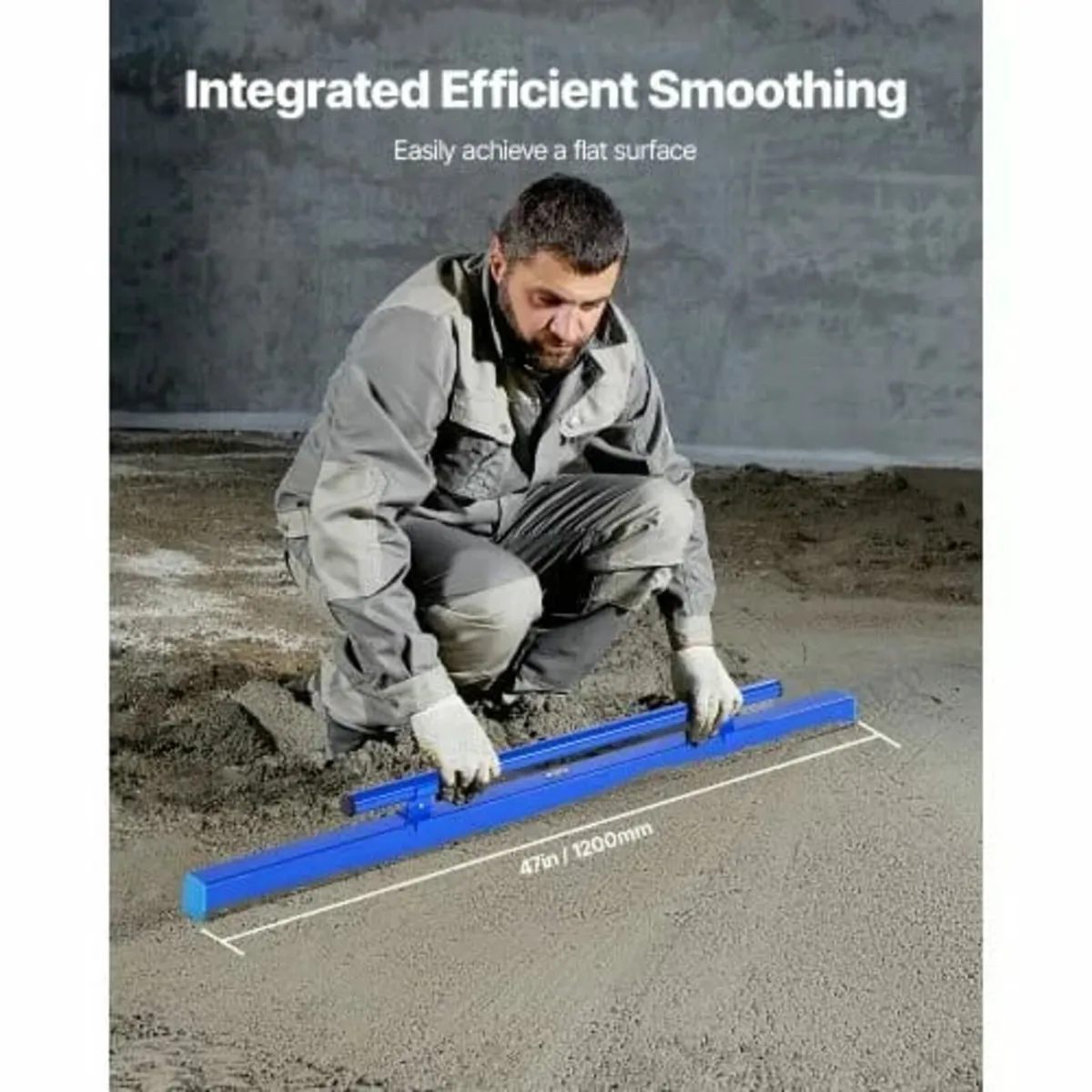 Concrete Screed, 48 Inch Screed with Level Vial, E - Image 4