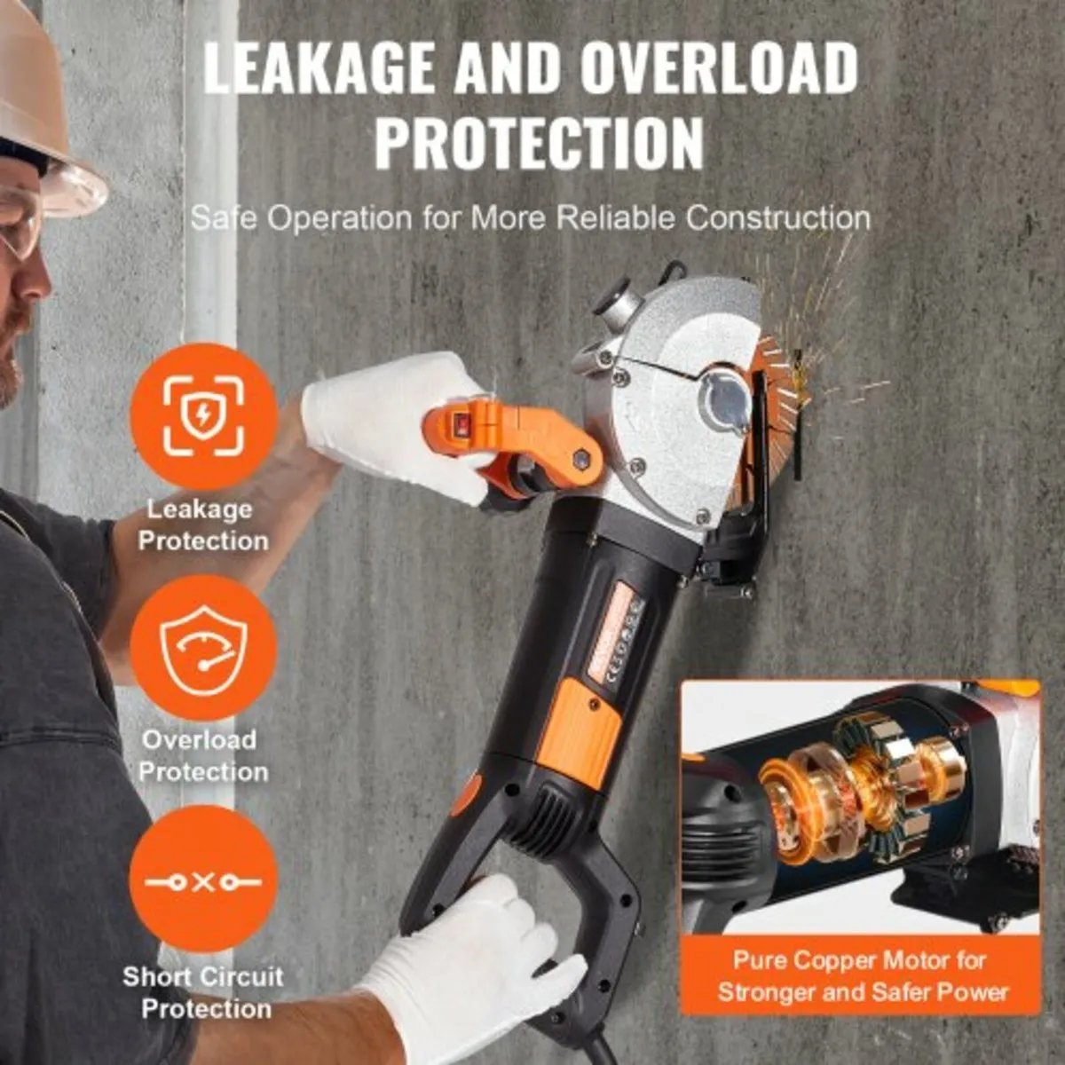 Electric Wall Chaser, Wall Groove Cutting Machine - Image 2
