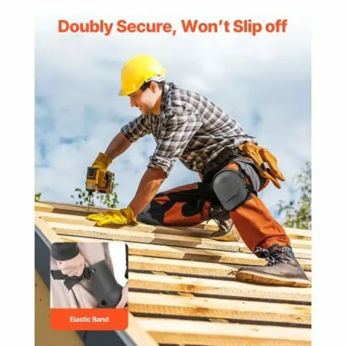 Knee Pads for Work, Extra Thick Construction Knee - Image 4