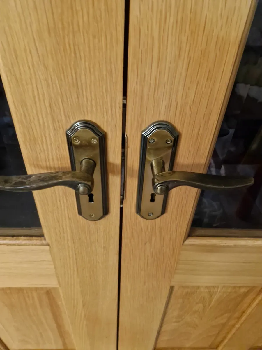 Oak double doors