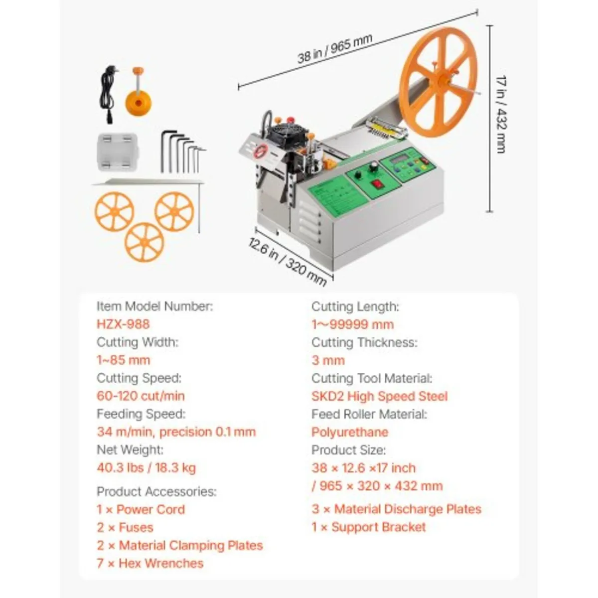 Automatic Webbing Cutting Machine, Hot and Cold Ri - Image 3