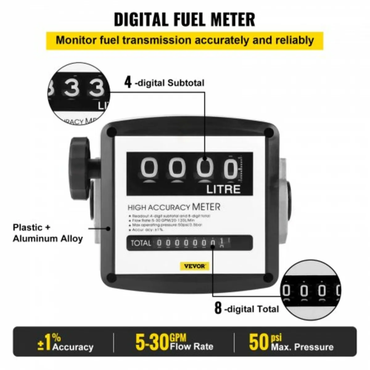 40 L Diesel Pump, Heating Oil Pump, 300 W Self-Pri - Image 2