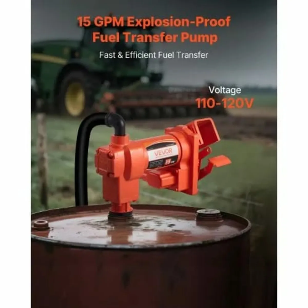 Fuel Transfer Pump 230V, 15 GPM 57 L/min, AC Elect - Image 3