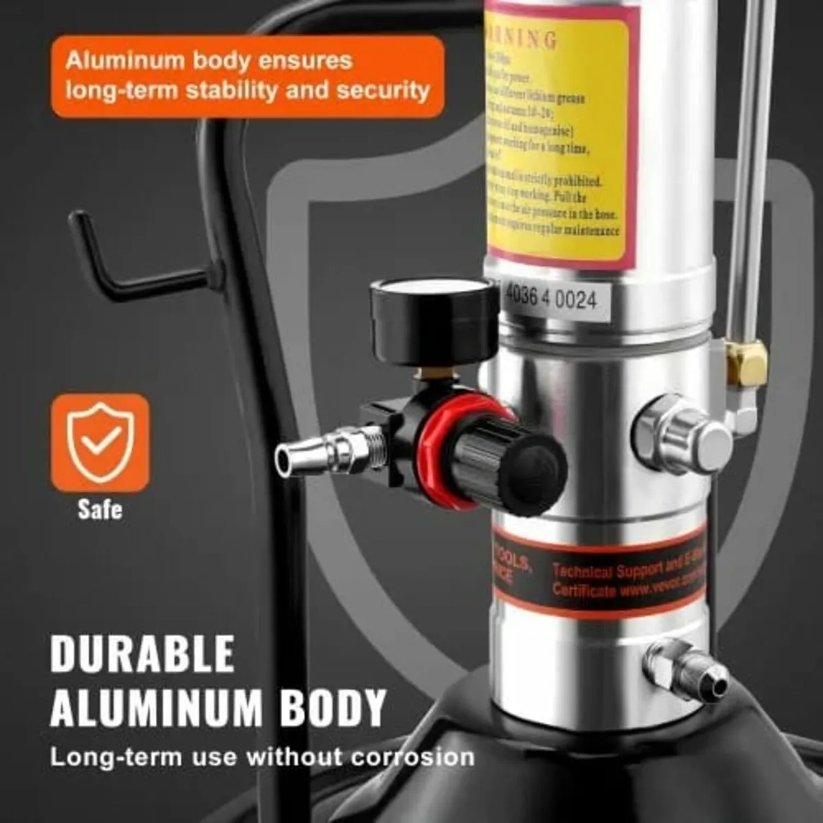 Grease Pump, 50:1 Pressure Ratio Air Operated Grea - Image 4