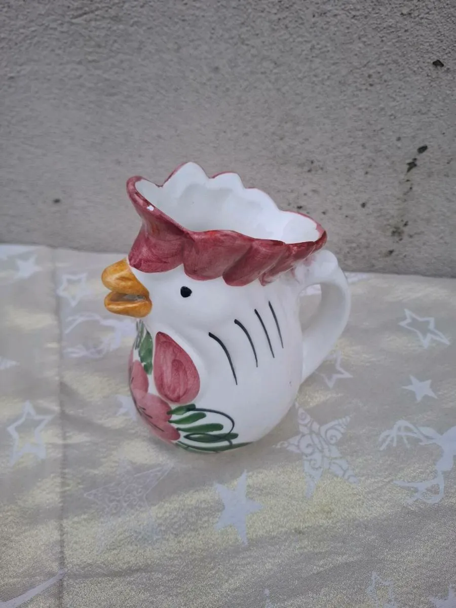 Ceramic chicken pitcher postage possible - Image 2