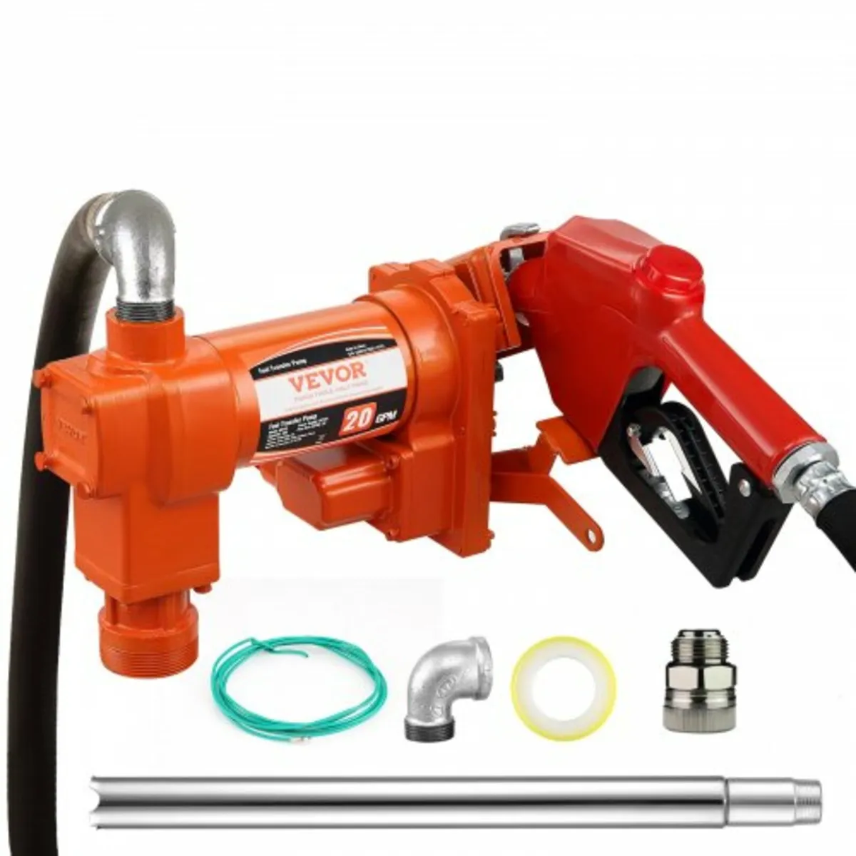 Fuel Transfer Pump, 12V DC 20 GPM 1/4 HP, Gasoline - Image 1