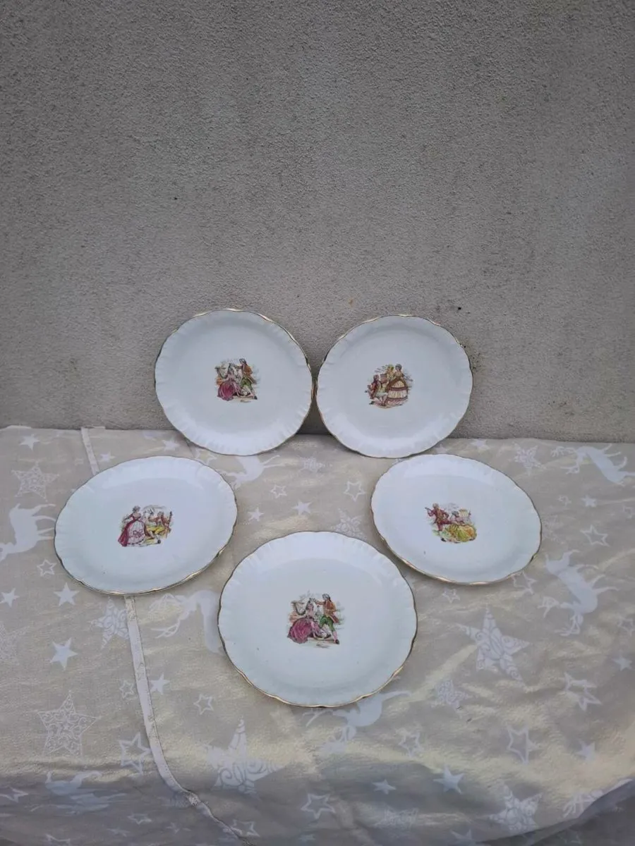 5 ceramic marquises dinner plates - Image 1