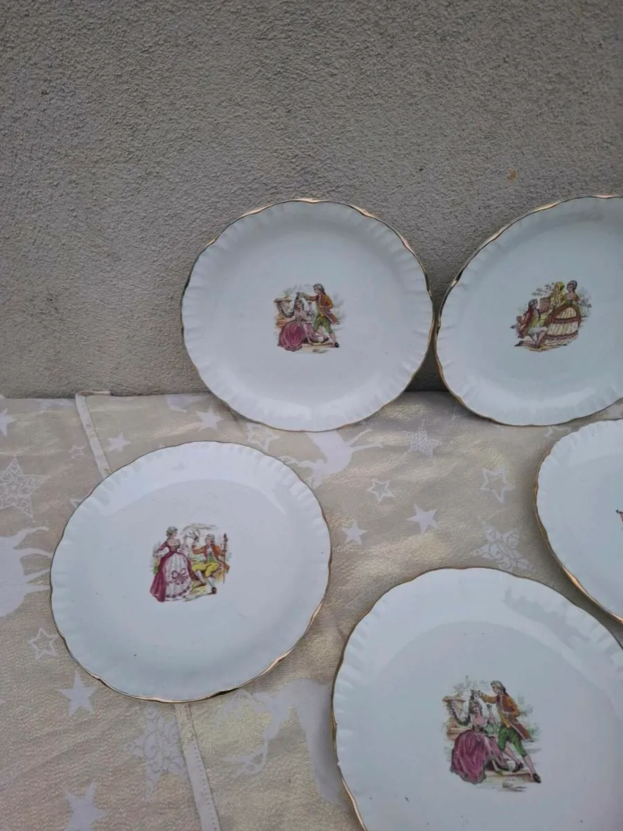 5 ceramic marquises dinner plates - Image 2