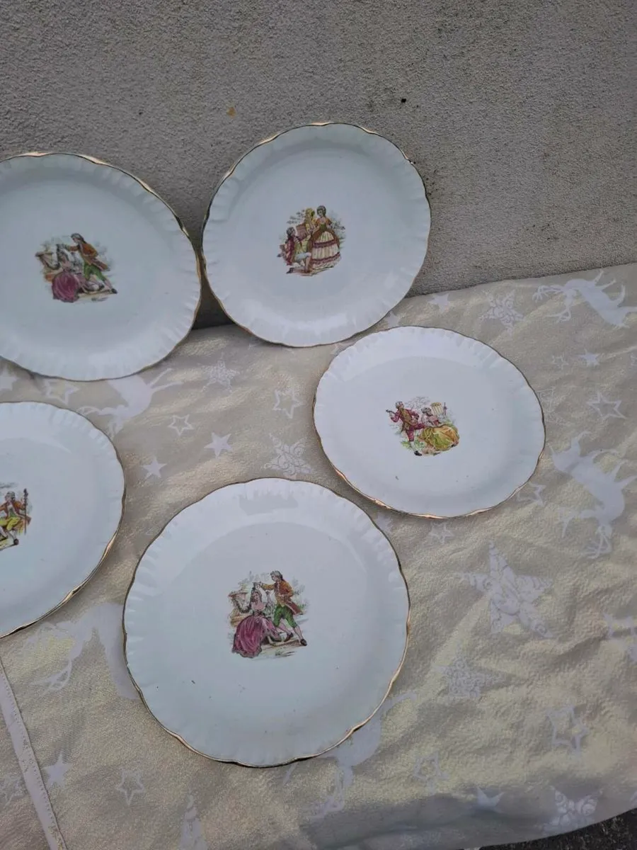 5 ceramic marquises dinner plates - Image 3