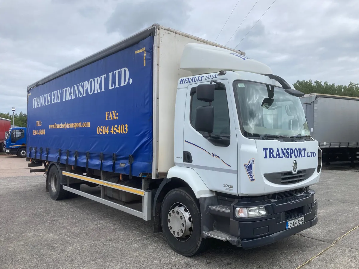 2013 Renault 18 ton Curtainsider manual gear box - Image 3