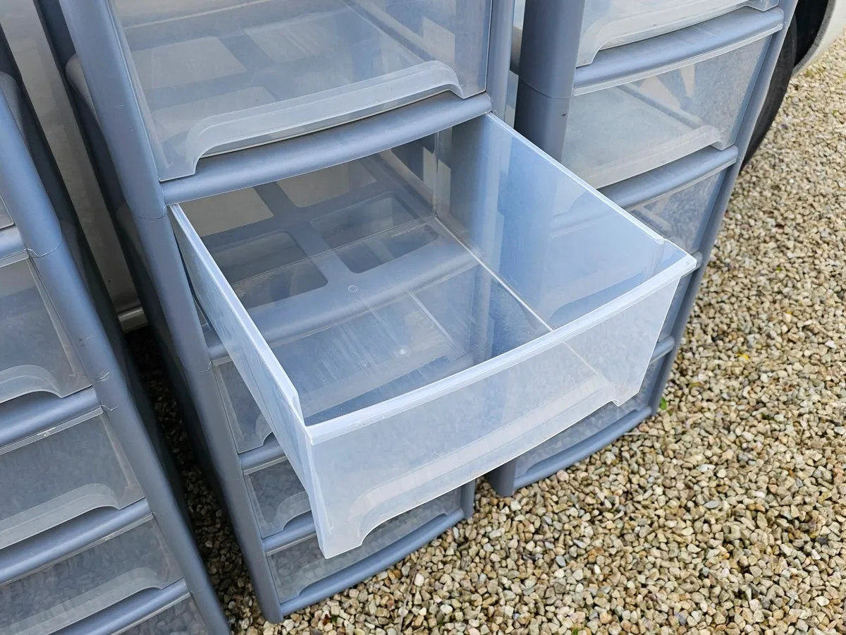 16 plastic drawers adjustable storage boxes - Image 2