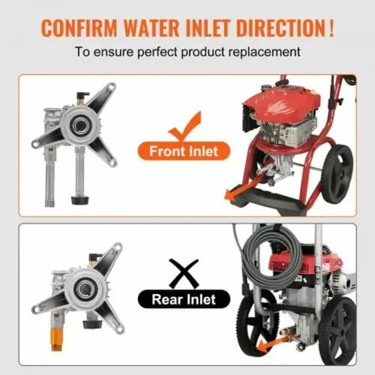 Pressure Washer Pump, 22mm(7/8") Shaft Vertical, 2 - Image 3