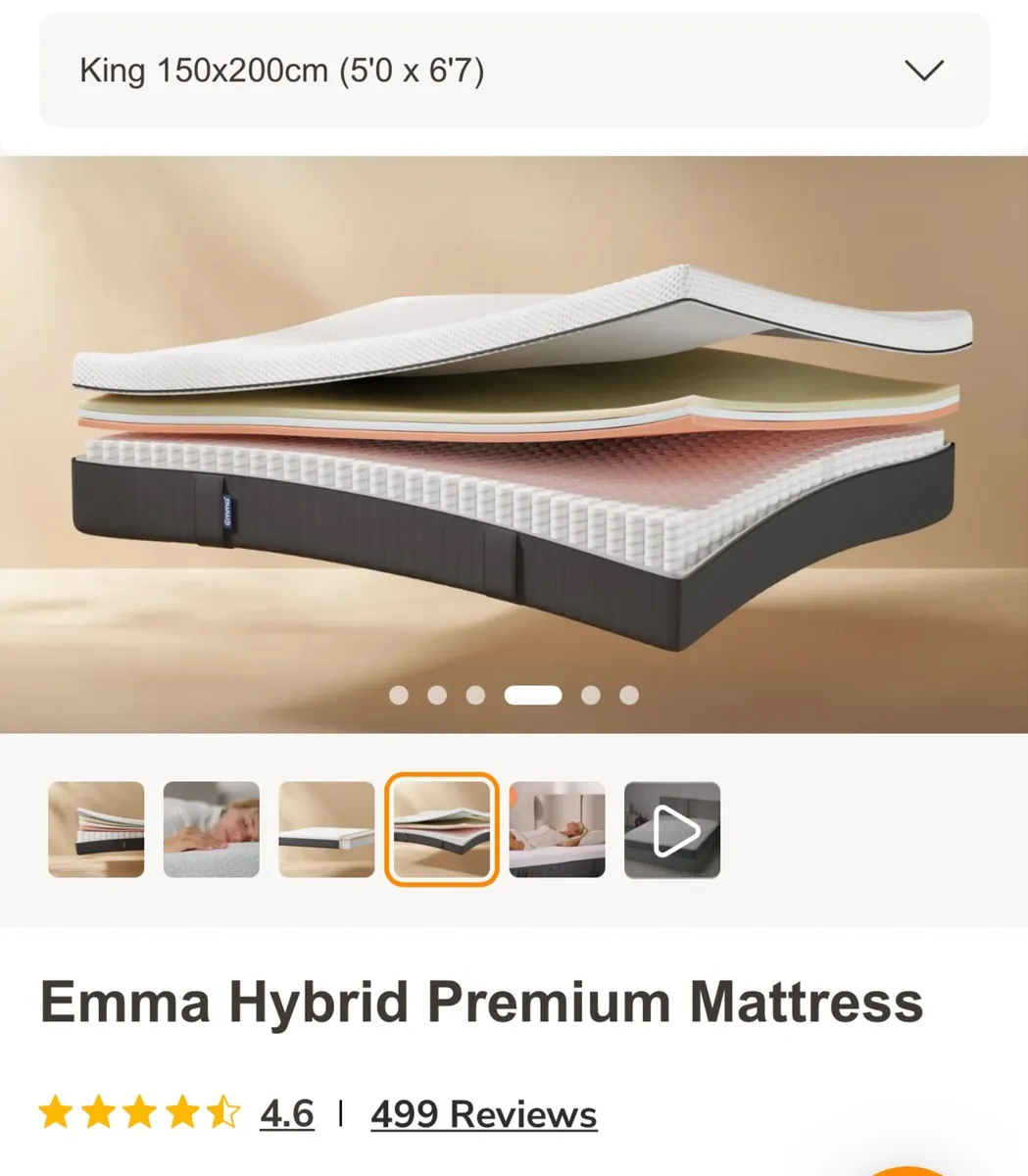 King size Emma mattress premium - Image 1