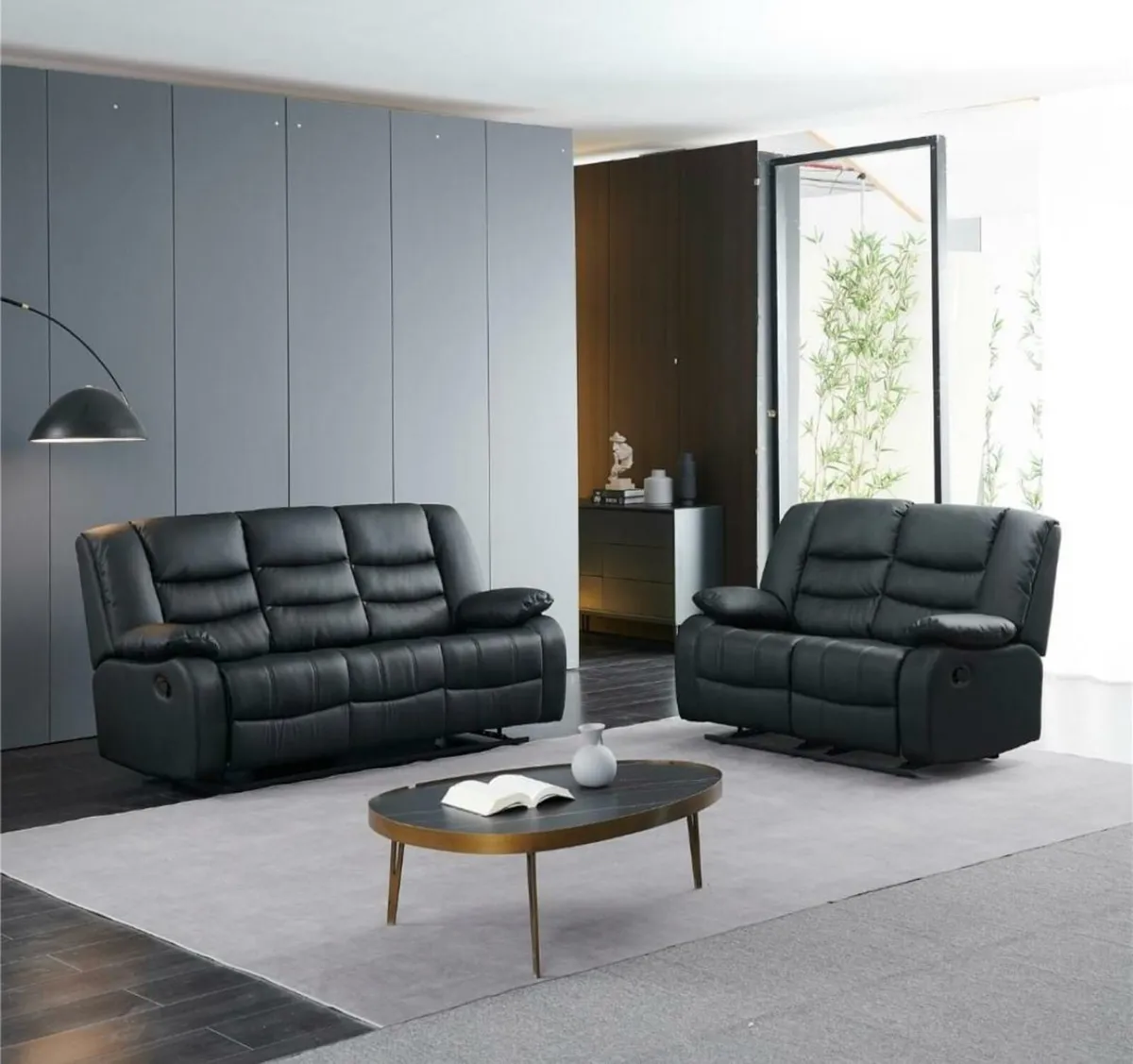 Vancouver leather recliner sofa - Image 1