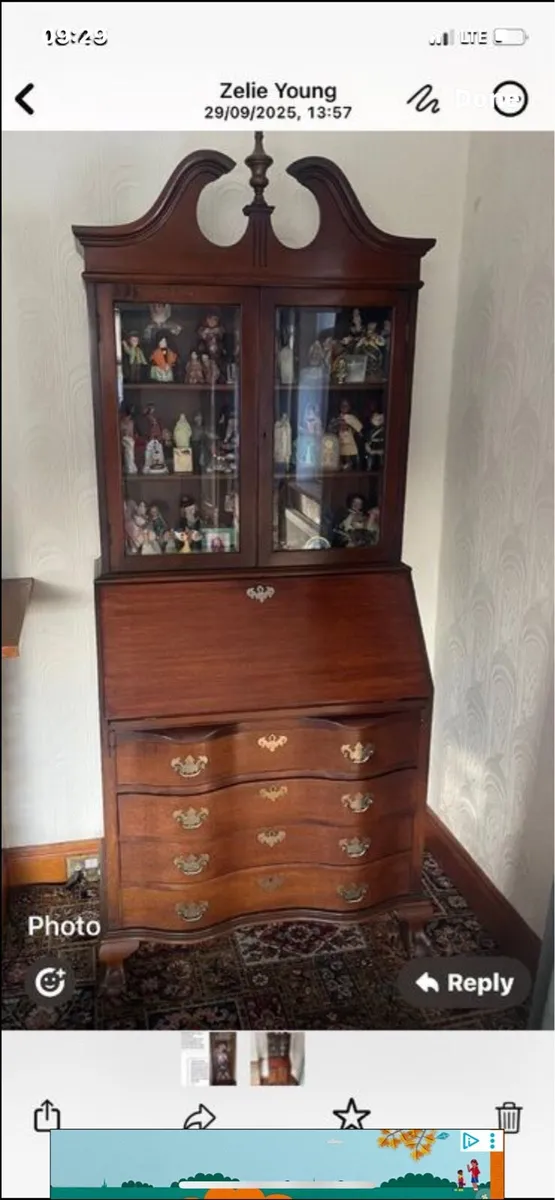 Antique writing bureau - Image 1