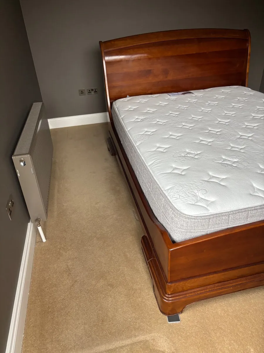 Cherry Wood King Size Bed - Image 2