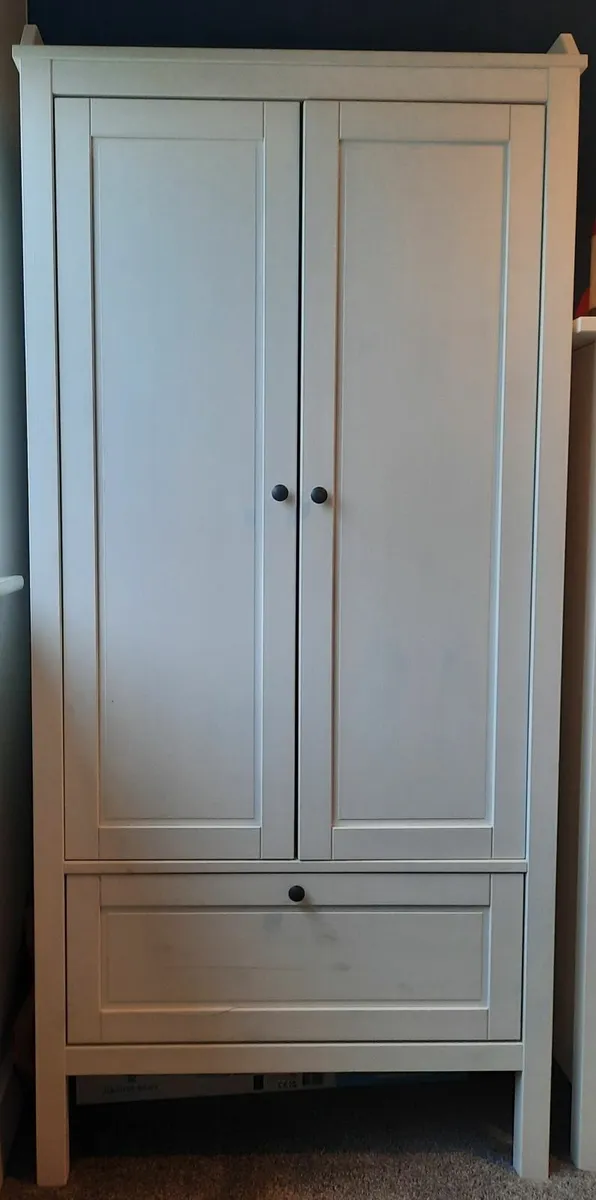 Ikea Sundvik White Wooden Wardrobe - Image 1