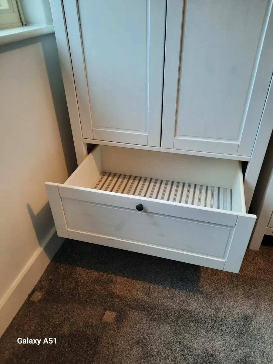 Ikea Sundvik White Wooden Wardrobe - Image 3