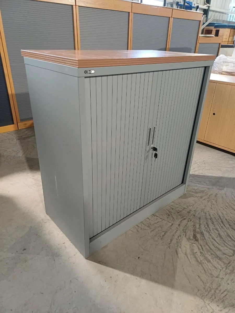 1.05m GO Steel Tambour Cabinet - Image 2