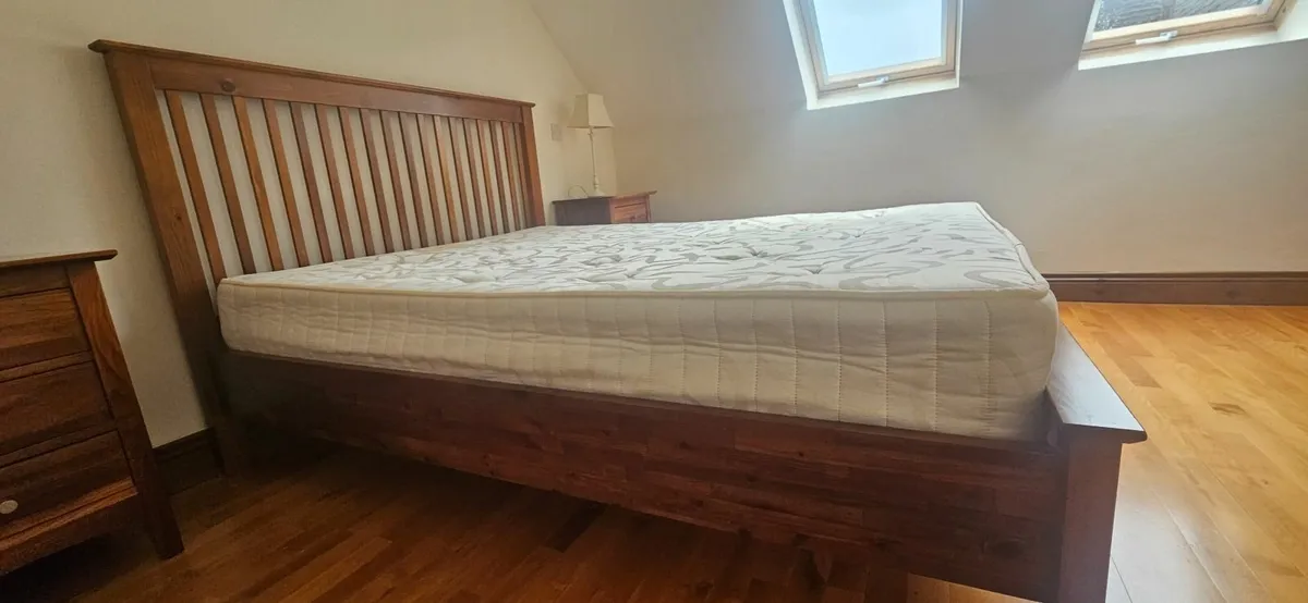 Bedroom Suite - Bed Frame and Lockers - Image 2