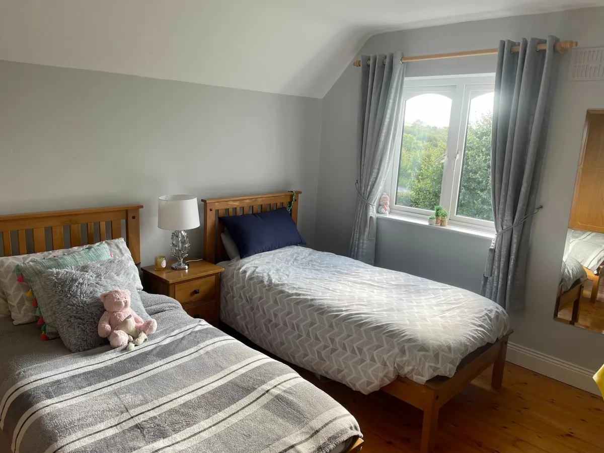 2 x Wooden single beds - Image 1