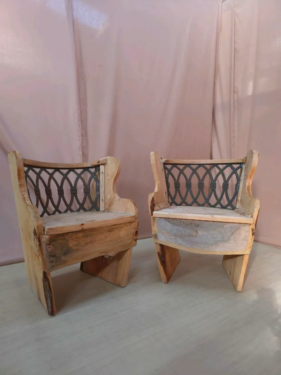Handcrafted Timber Chairs - Image 2