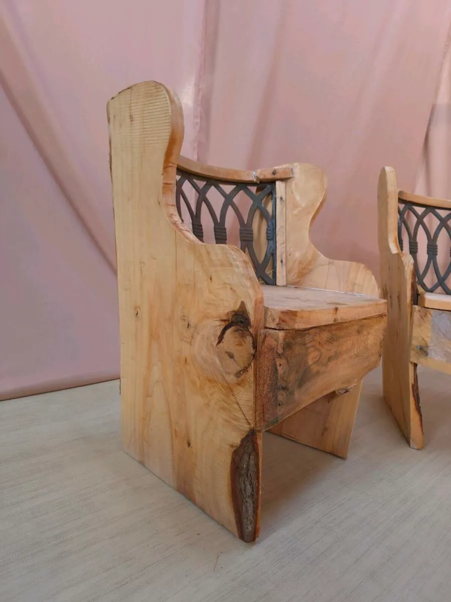 Handcrafted Timber Chairs - Image 4