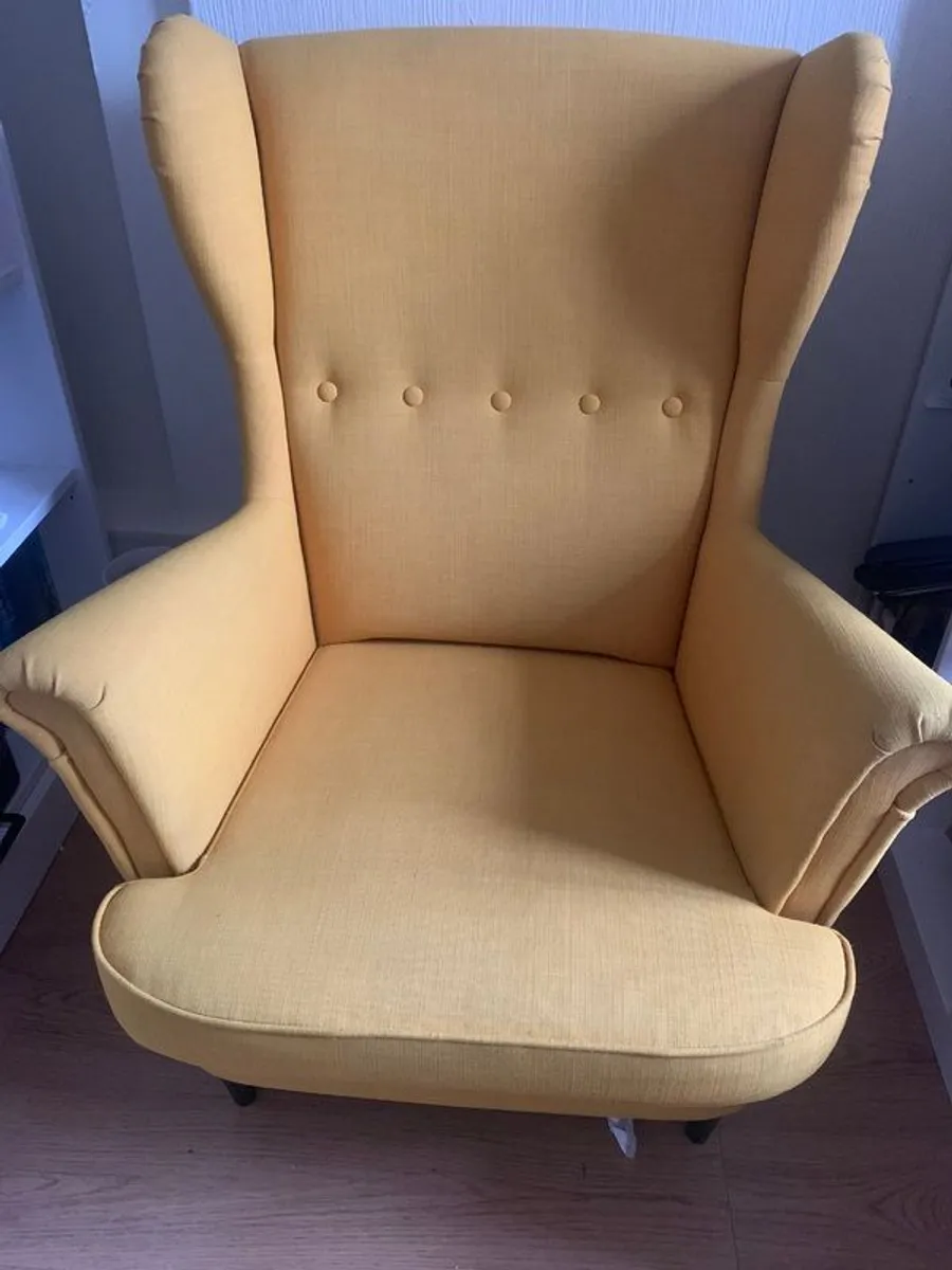 Armchairs and matching footstool - Image 2