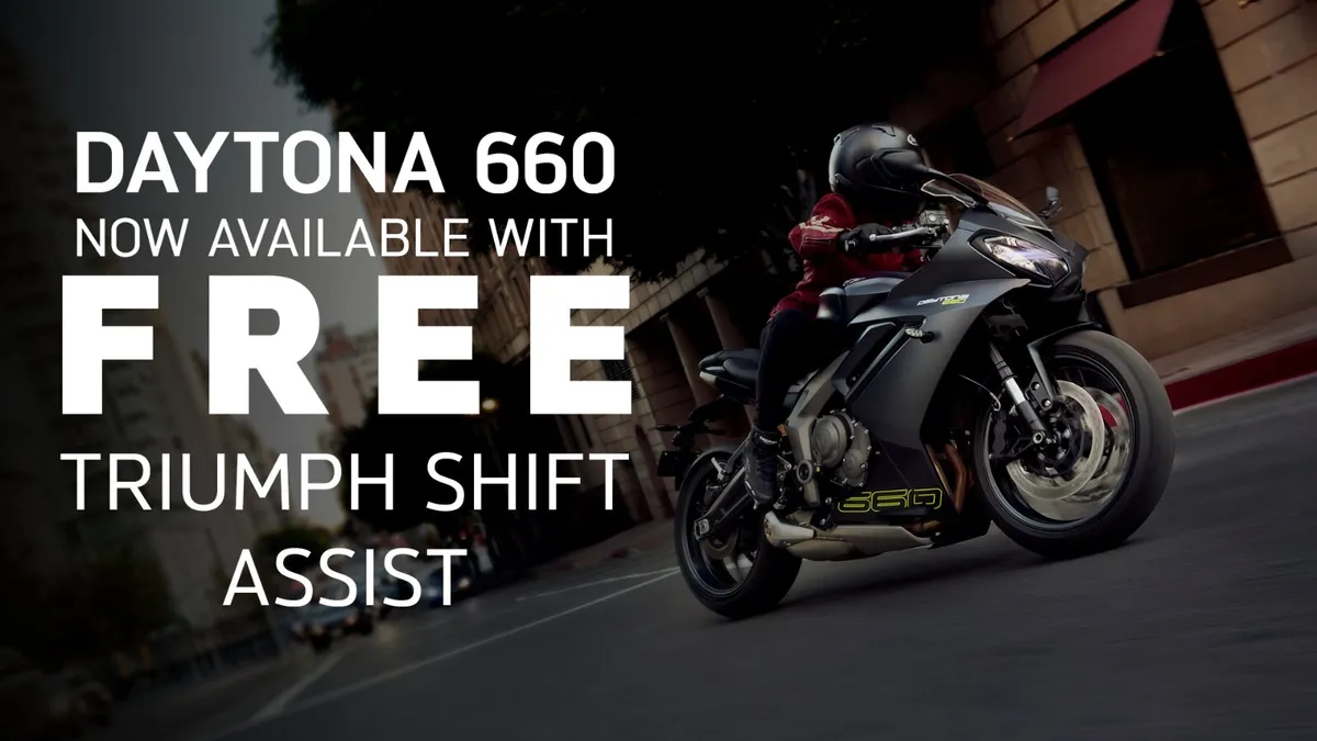 NEW OFFER FOR 2025 TRIUMPH DAYTONA 660 OFFER! - Image 1