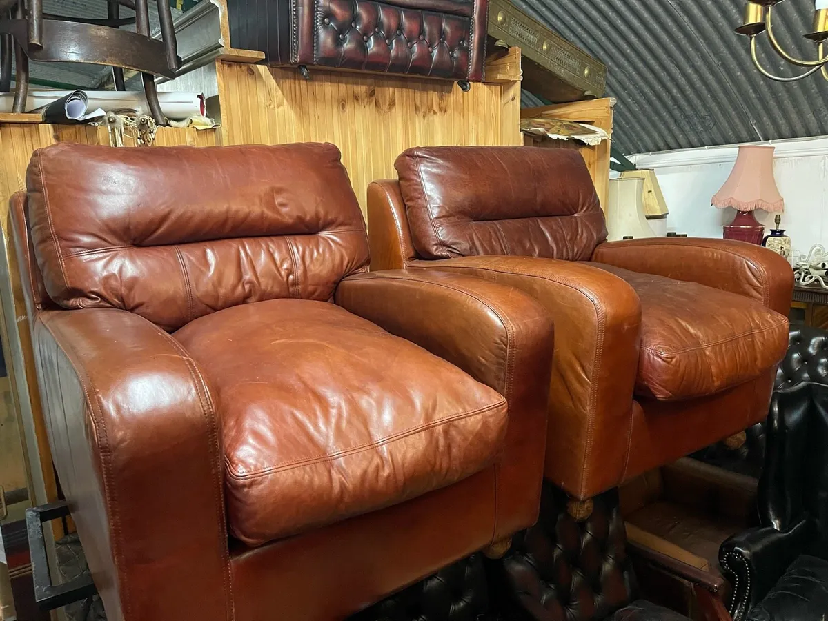 Antique Chesterfield sofas & chairs 🪑🛋️ - Image 3