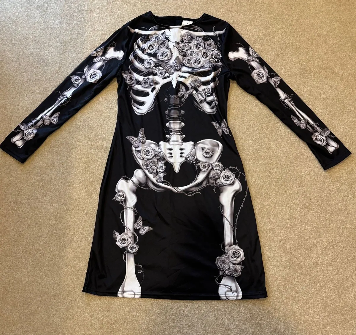 Girls Skeleton Dress age 10-12 - Image 1