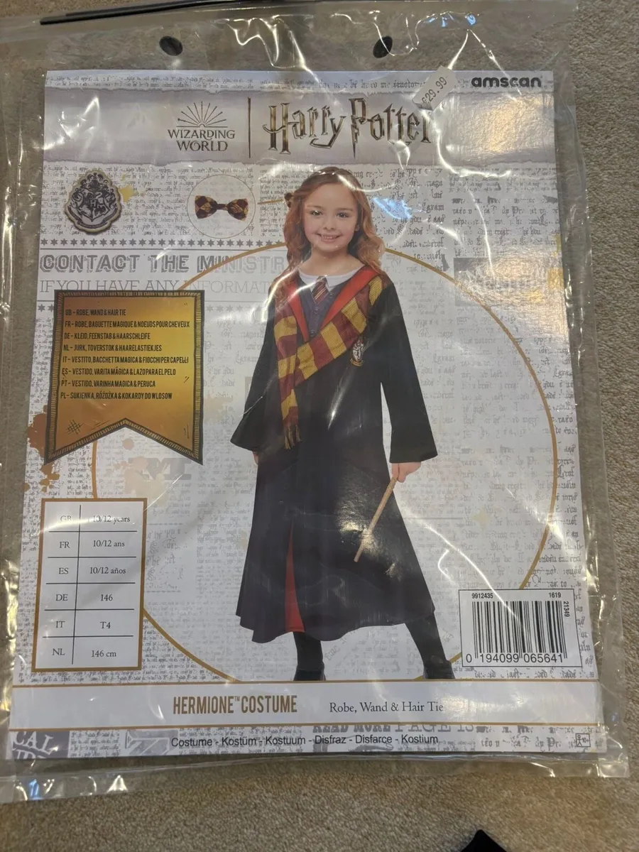 Harry Potter Gorls Hermione Costume age 10-12 - Image 4