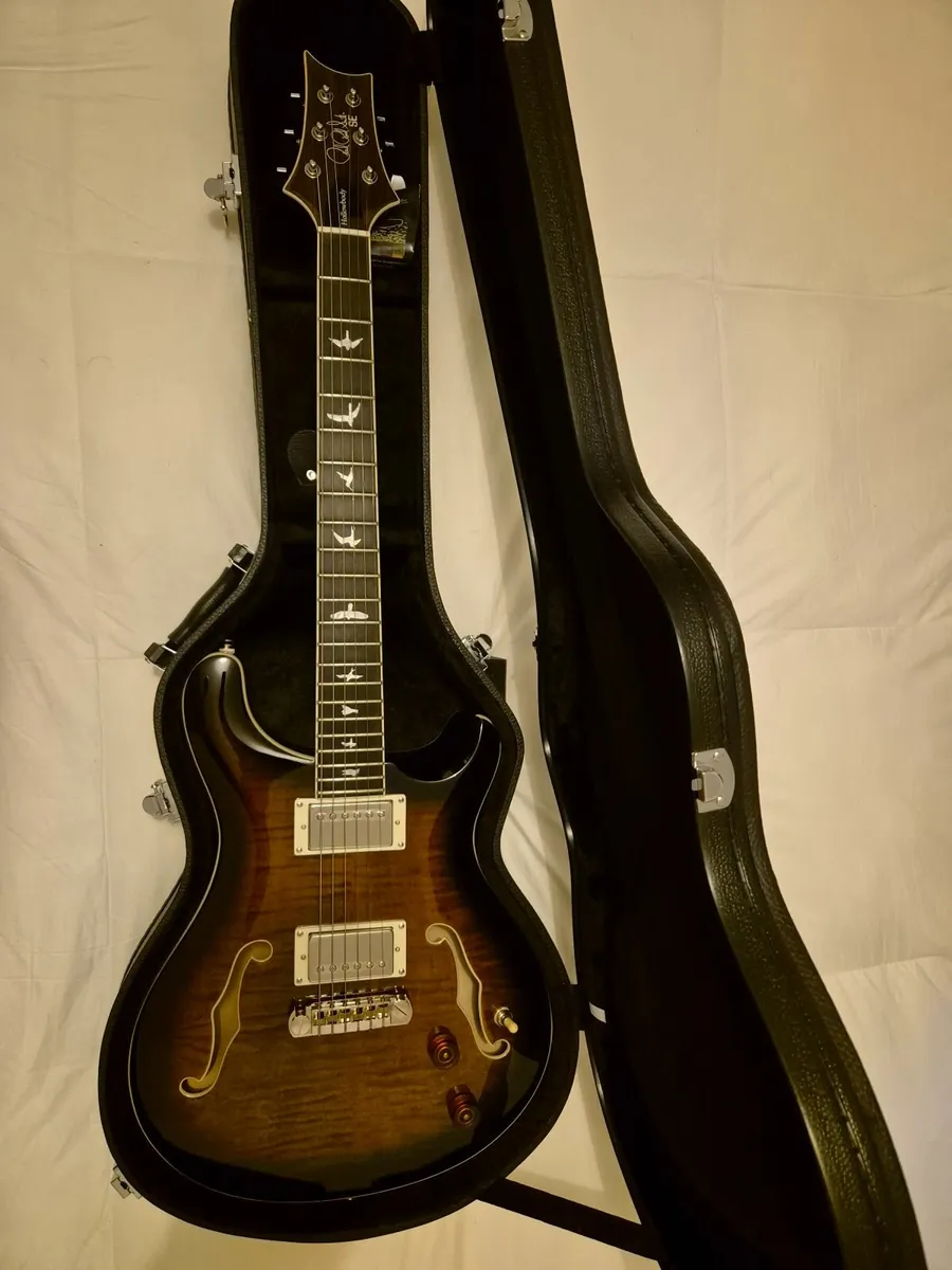 PRS SE Hollowbody electric guitar with ohsc - Image 2