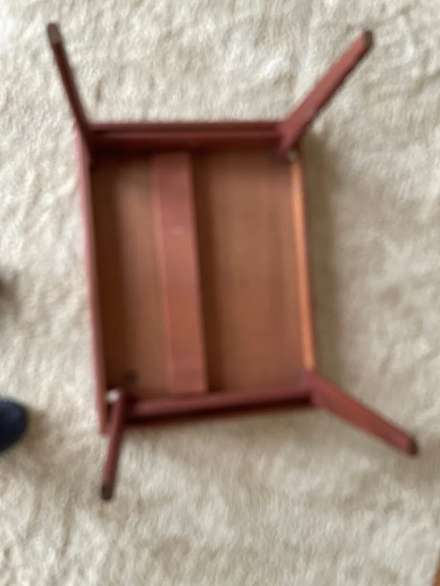 Trioh Danish small folding coffee table. - Image 2