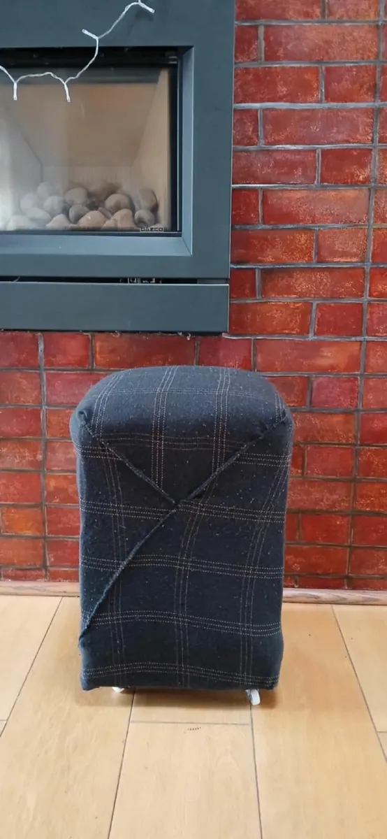 chocolate pouff  stool - Image 1