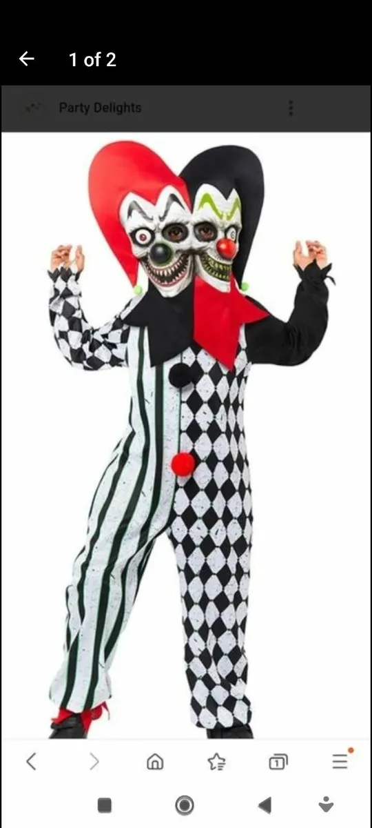 2 Faced clown - brand new - Image 1