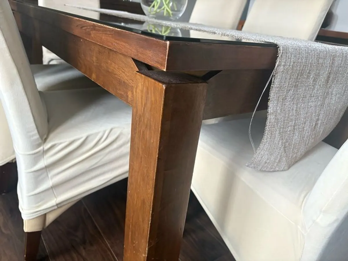 solid  sideboard and solid walnut table - Image 2