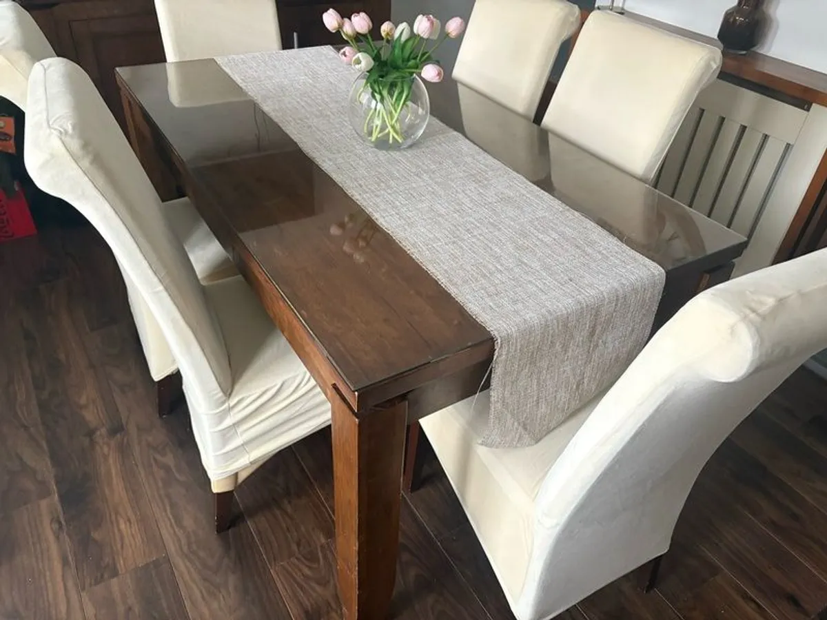 solid  sideboard and solid walnut table - Image 3