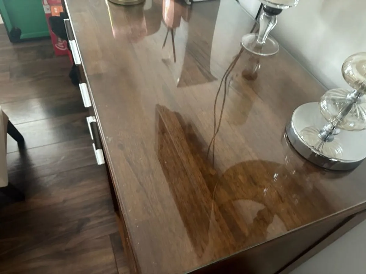 solid  sideboard and solid walnut table - Image 4