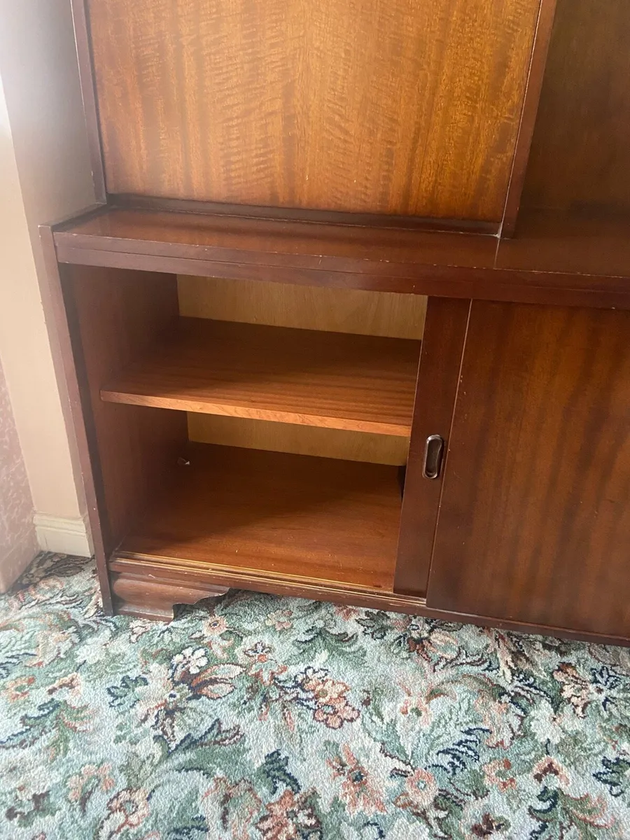 Mahogany Display Unit with drinks press - Image 4
