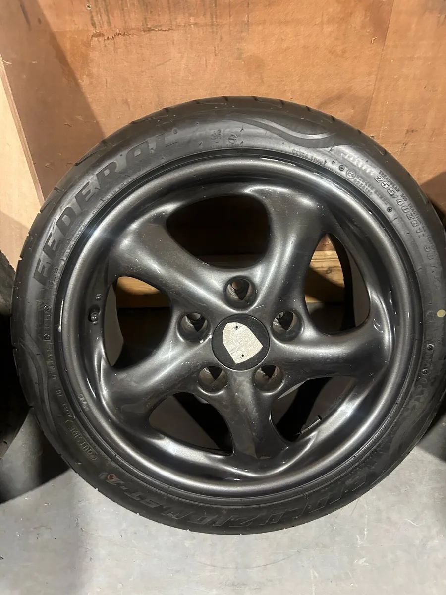 Porsche 996 wheels with new Tyres - Image 3