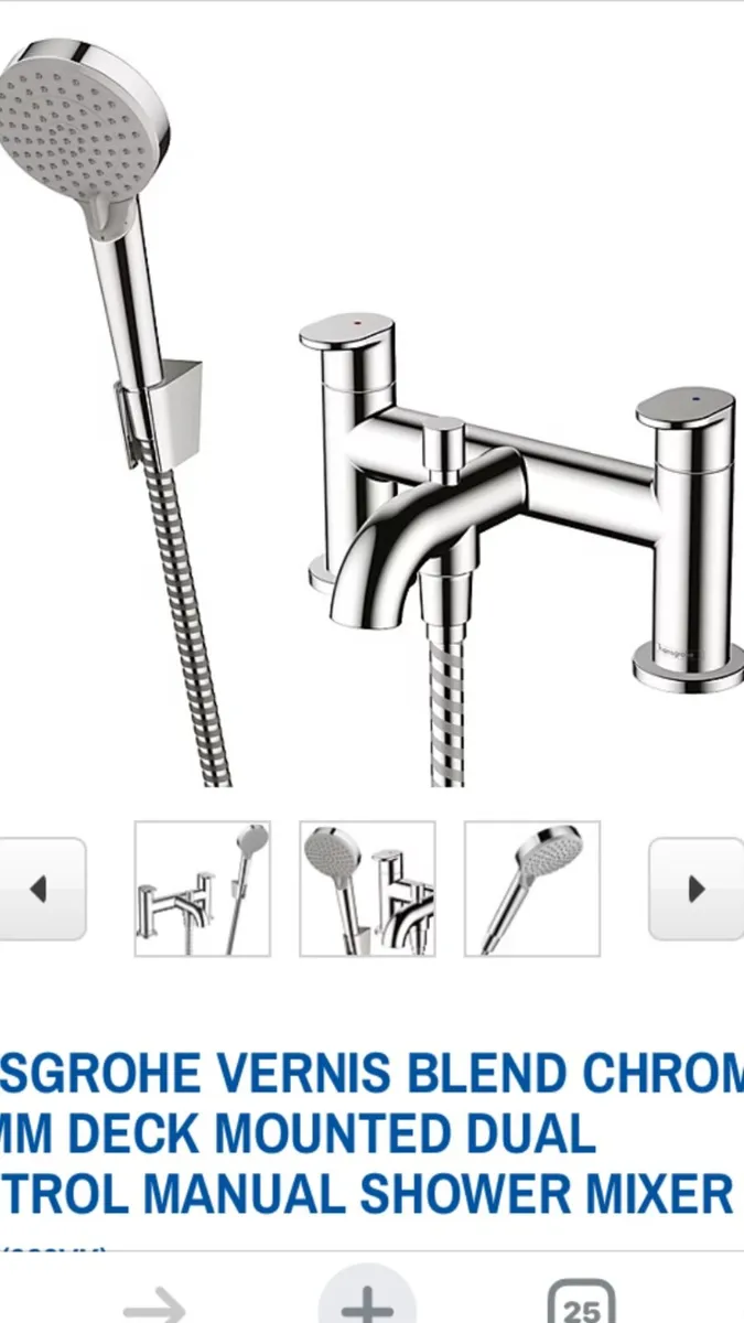 hansgrohe bath shower mixer taps 71461000 - Image 1