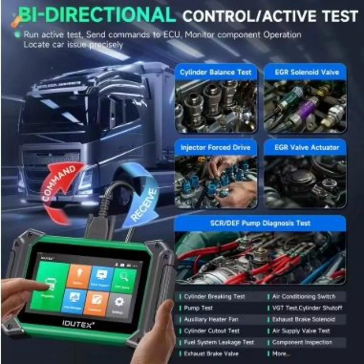 IDUTEX TS710 – 2025 Heavy Duty Truck Scanner - Image 3