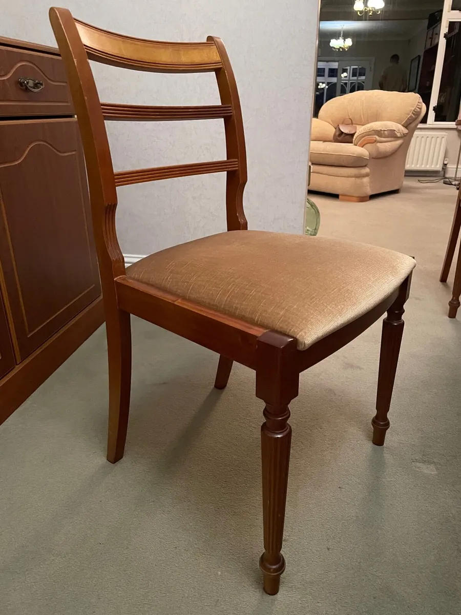 Mid century 8-seater dining table and chair set - Image 3