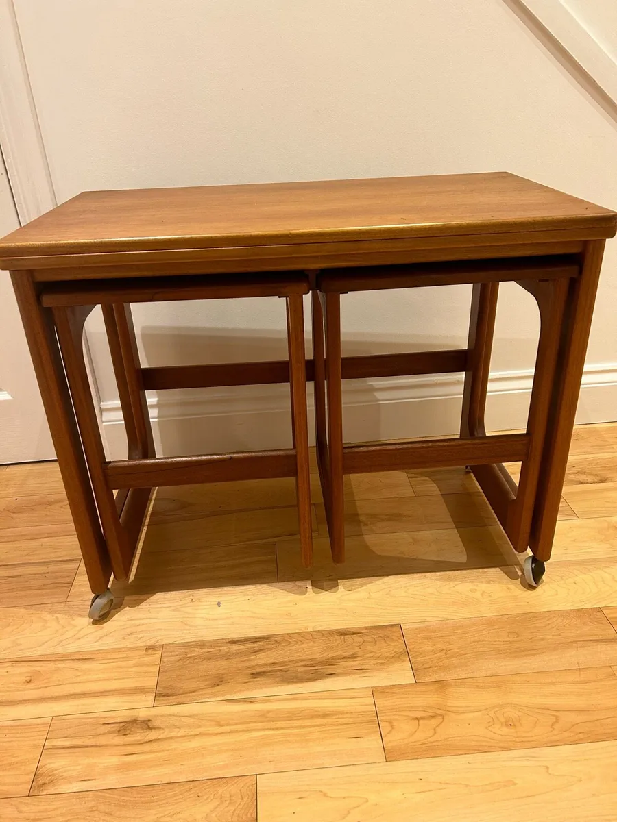 McIntosh mid century teak trio of tables - Image 1