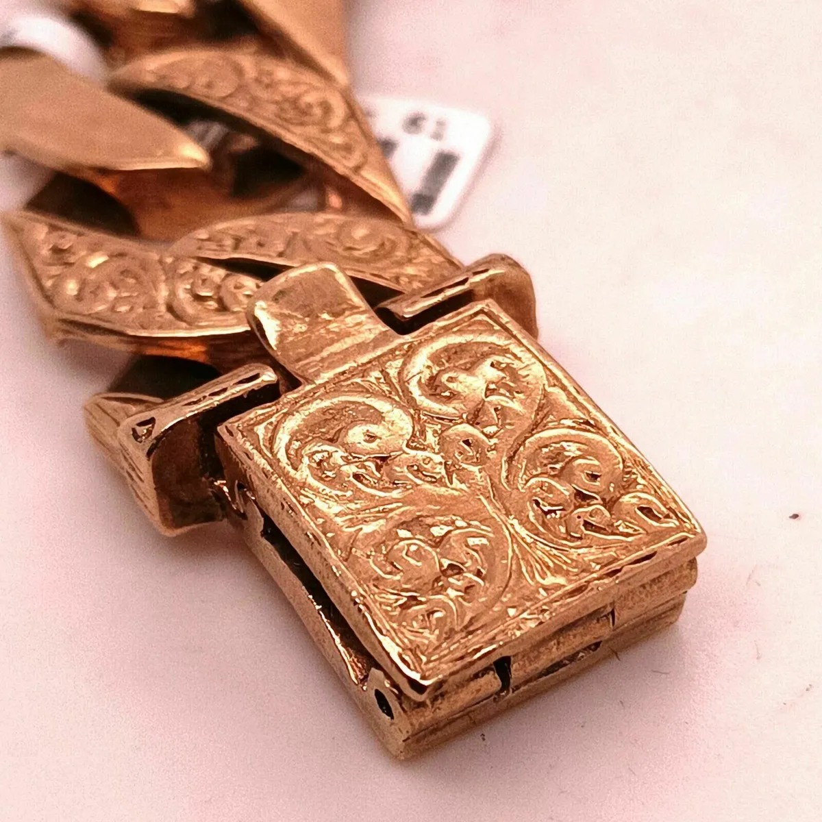 Very heavy 9 K Gold Men's Bracelet - Image 3